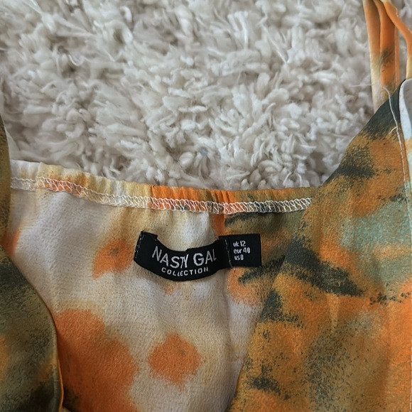 Nasty Gal Right On Tie Dye Cowl Crop Top - Picture 3 of 5